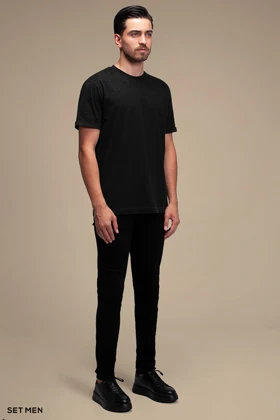 تیشرت مردانه یقه گرد آستین کوتاه