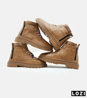 نیم بوت چرمی مردانه قهوه ای Timberland
