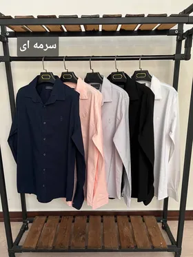 پیراهن ساده آستین بلند فلورا 2416 پارچه پنبه کش