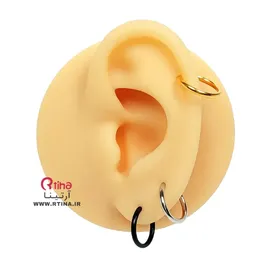 گوشواره فیک گوش مدل حلقه کوچک (گوش و بینی) قطر 1cm