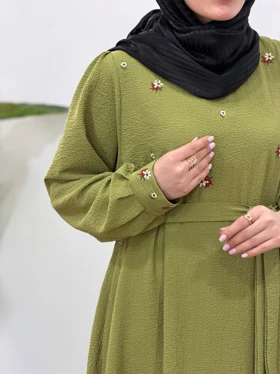 پیراهن مانتویی گلدوزی سوفیا