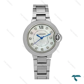 ساعت کارتیر زنانه نقره ای صفحه صدف مدیوم Cartier-8153-L