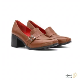 کفش پاشنه‌دار مجلسی چرم زنانه mrc2118-07