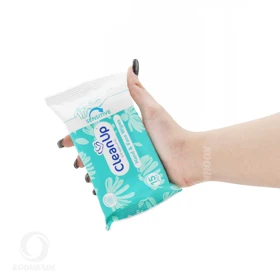 دستمال مرطوب دست و صورت CLEAN UP پوست حساس 15 عددی