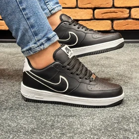 کتانی نایک ایرفورس مردانه nike air force رنگ مشکی زیره سفید