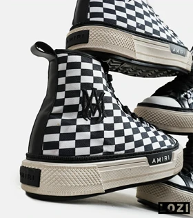 کفش اسنیکرزساق‌دار Amiri Checkered