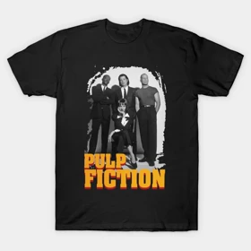 تیشرت کلاسیک داستان عامه پسند | تیشرت Pulp Fiction طرح PULP FICTION کد 111904