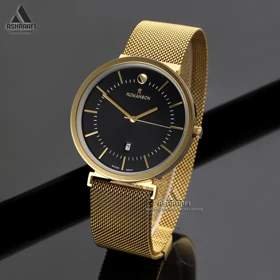 ساعت رومانسون بند حصیری Romanson 17110 (مشکی)