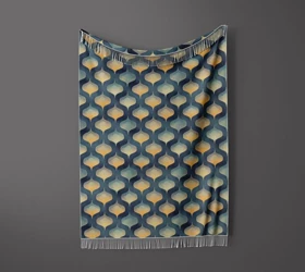 شال مبل ریش دار sofa shawl 65