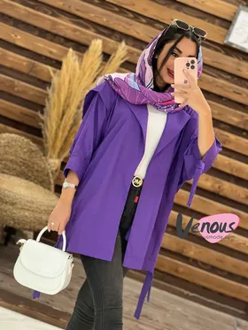 مانتو پانچ آستین حلقه