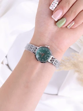ساعت مچی زنانه استیل فلورا کد W491 (سبز)