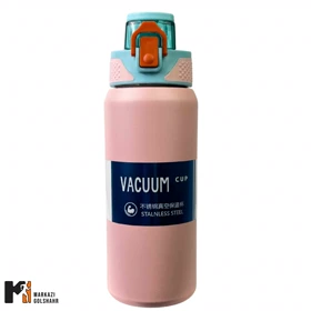 فلاسک فلزی در ضامنی 650 میلی لیتری کد 9001 (صورتی)