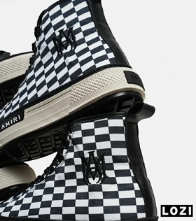 کفش اسنیکرزساق‌دار Amiri Checkered