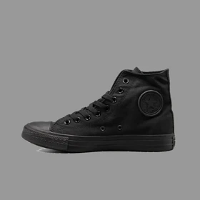کانورس کلاسیک تمام مشکی ساق بلند Converse Classic All Black Hightop