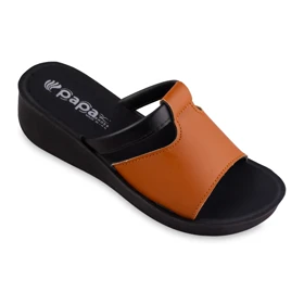 صندل طبی زنانه پاپا مدل آنا brw-blk