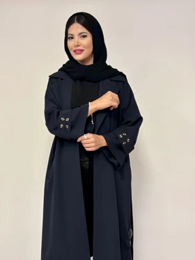 مانتو پشت دکمه مدل ژیکا