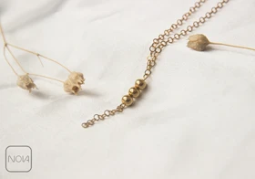 گردنبند استیل مهره و زنجیر