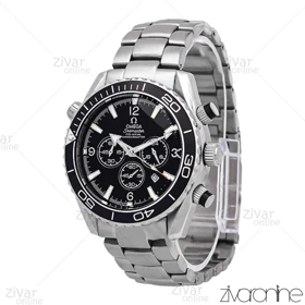 ساعت امگا اسپیدمستر مردانه سه موتوره استیل صفحه مشکی 106596