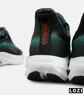 کفش کتانی مردانه و زنانه مشکی سبز HOKA مدل 7396