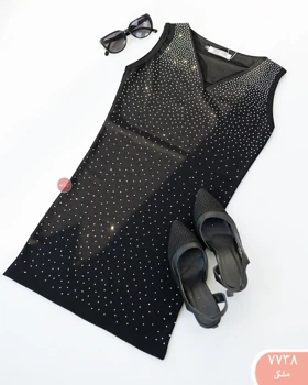 پیراهن کوتاه نگین 7738