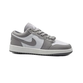 کفش کتانی اسپرت مردانه رنگ سفید طوسی مدل نایک NIKE Jordan 1 low
