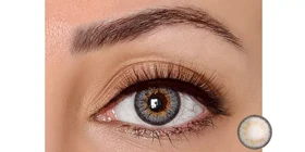 لنز رنگی سالانه رینبو Rainbow P-CON (GrayG306 (طوسی عسلی دورمشکی))