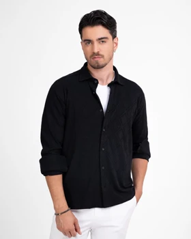 ام کی کالکشن پیراهن آستین بلند mk-6033-black