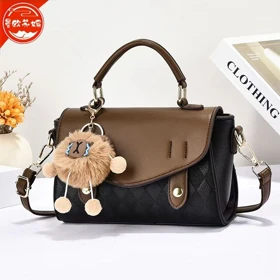 کیف دستی/دوشی زنانه وارداتی برند Acella leather مدل CS-6615 (مشکی)