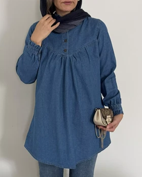 تونیک جین یقه چین