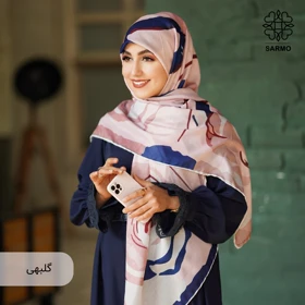 روسری نخ پنبه سوفیا (گلبهی)