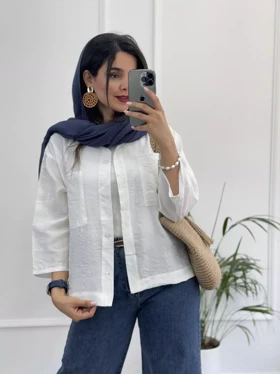 مانتو شومیزی باکسی سما