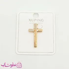 پلاک زنانه ژوپینگ مدل صلیب ساده کد 891