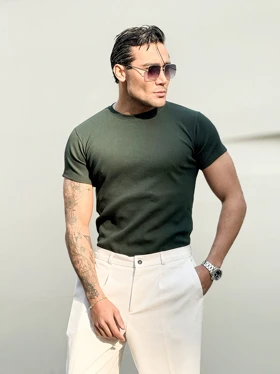 تیشرت فیت شرت سبز لجنی