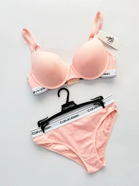 ست شورت اسلیپ و سوتین فنر دار نخ پنبه کلوین کلاین Calvin Klein