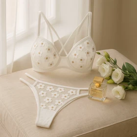 ست فنردار گل‌دار کد 105427