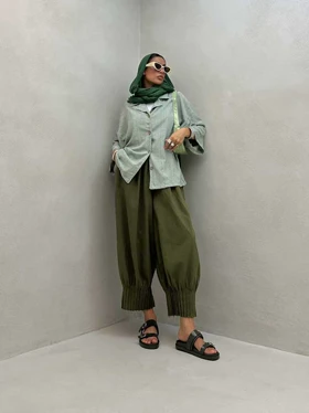 شومیز گیپور آستین پاکتی