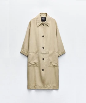 ترنچ کت کتان 238