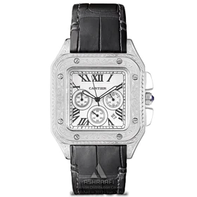 ساعت مردانه کارتیه Cartier Santos 100-2878