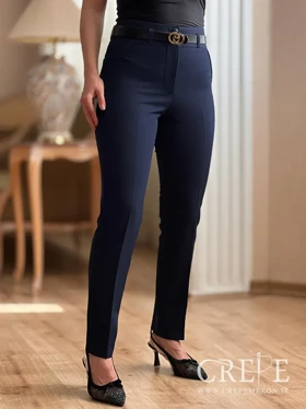 شلوار کرپ دوبل دمپا چاک‌دار