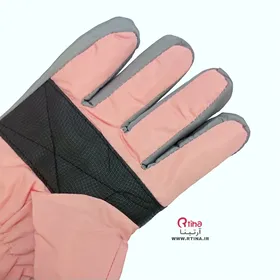 دستکش ضد آب بچه گانه دخترانه/ خز دار و ضد لغزش