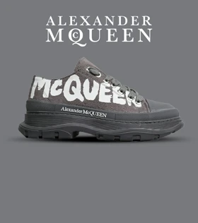 کفش کتانی نیم ساق طوسی Alexander McQueen مدل 6882