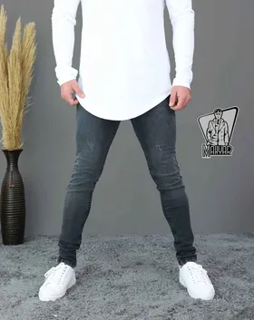 شلوار جین طوسی تیره ZARA