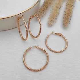 گوشواره حلقه‌ای ژوپینگ کد 88