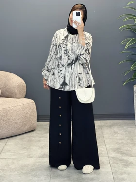 شومیز آبرنگی پاپیون