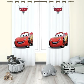 پرده کودک طرح مک کویین مدل W5111