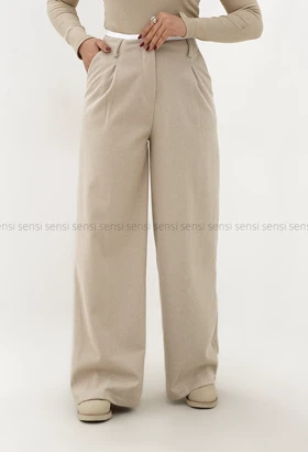 شلوار فوتر لامر کمر سفیدکد1004947