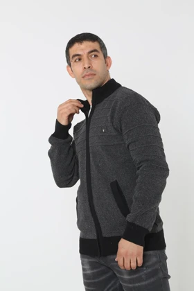 ژاکت کش باف پشمی سایز بزرگ مردانه kmkkombin kmkkombin