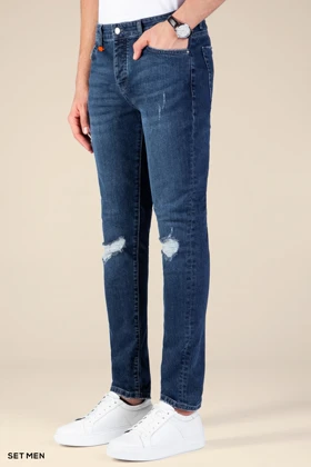 شلوار جین مردانه اسلیم زاپ‌دار