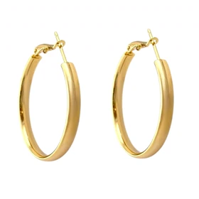 گوشواره حلقه‌ای زنانه با روکش ژوپینگ