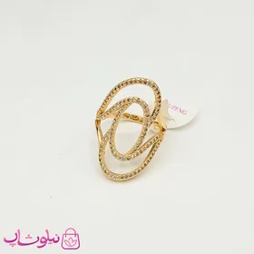 انگشتر زنانه بزرگ ژوپینگ نگین‌دار